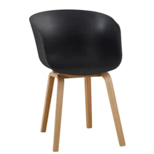 mobiliario-contract-sillon awak madera curvada polipropileno negro